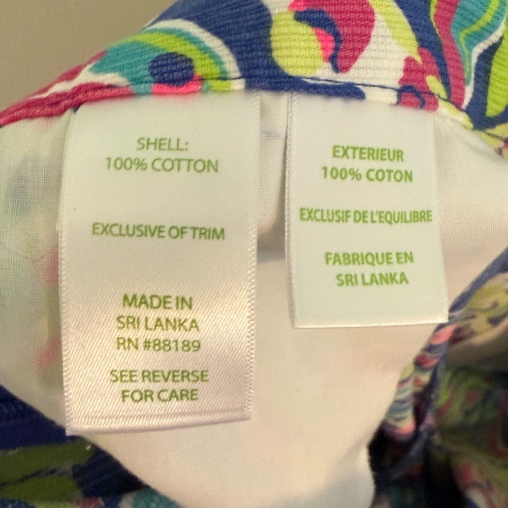 Lilly Pulitzer Magnolia Shorts Toucan Play Size 6 Colorful Beach Resort - Picture 10 of 11